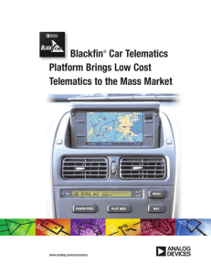 Blackfin Car Telematics Platform Brings Low Cost Telematics to the Mass Market
