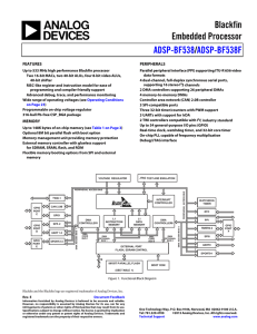 Blackfin Embedded Processor / ADSP-BF538