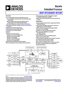 Blackfin Embedded Processor / ADSP-BF539