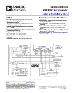 a Commercial Grade SHARC DSP Microcomputer /