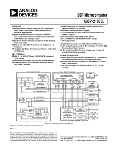 a DSP Microcomputer ADSP-21065L