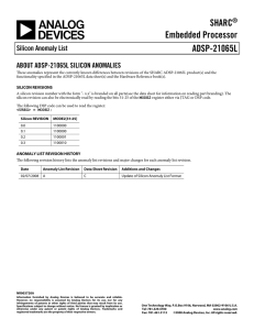 a SHARC Embedded Processor