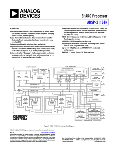 SHARC Processor ADSP-21161N SUMMARY