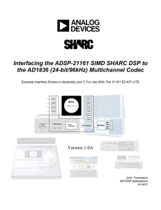 a Interfacing the ADSP-21161 SIMD SHARC DSP to