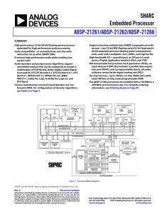 SHARC Embedded Processor / ADSP-21261