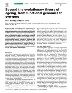 Beyond the evolutionary theory of ageing, from functional genomics to evo-gero