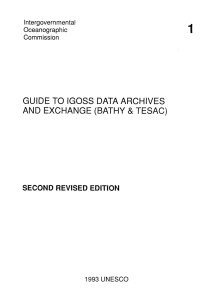 1 &amp; GUIDE TO IGOSS DATA ARCHIVES