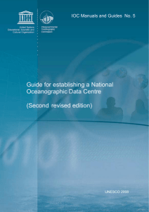 Guide for establishing a National Oceanographic Data Centre (Second