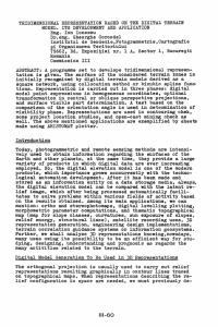 TERRAIN TRIDIMENSIONAL  REPRESENTATION MODEL. DEVELOPMENT