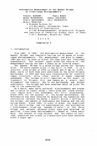 Deformation  Measurement  of  the  Bandai ... by  Close-range  Photogrammetry Takashi  KAWAME* Fumio  KOGA*