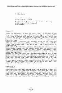 Checking  computer  classifications  on  forest ... Steffen  Kuntz University  of  Freiburg