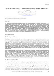 ON THE MATCHING ACCURACY OF RASTERISED SCANNING LASER ALTIMETER DATA