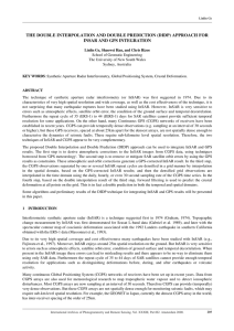 THE DOUBLE INTERPOLATION AND DOUBLE PREDICTION (DIDP) APPROACH FOR