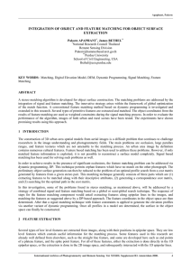 INTEGRATION OF OBJECT AND FEATURE MATCHING FOR OBJECT SURFACE EXTRACTION