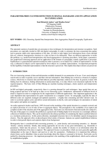 PARAMETER-FREE CLUSTER DETECTION IN SPATIAL DATABASES AND ITS APPLICATION TO TYPIFICATION