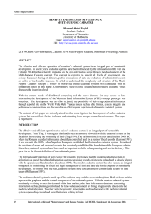 BENEFITS AND ISSUES OF DEVELOPING A MULTI-PURPOSE CADASTRE Shamsul Abdul Majid Graduate Student