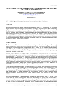 PRODUCING A STATE-WIDE HIGH-RESOLUTION SATELLITE DATA MOSAIC AND USING