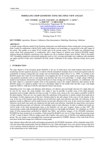 MODELLING CROP GEOMETRY USING MULTIPLE VIEW ANGLES