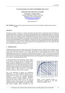 WAVELET-BASED ANALYSIS OF HYPERSPECTRAL DATA FOR DETECTING SPECTRAL FEATURES
