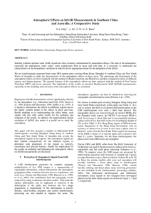 Atmospheric Effects on InSAR Measurements in Southern China