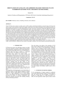 ORIENTATION OF SATELLITE AND AIRBORNE IMAGERY FROM MULTI-LINE PUSHBROOM SENSORS WITH A RIGOROUS SENSOR MODEL