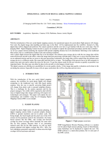 OPERATIONAL  ASPECTS OF DIGITAL AERIAL MAPPING CAMERAS KEY WORDS: ABSTRACT: