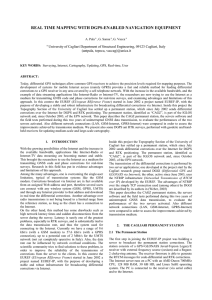 REAL TIME MAPPING WITH DGPS-ENABLED NAVIGATION EQUIPMENT