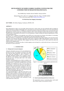 DEVELOPMENT OF SIMPLE MOBILE MAPPING SYSTEM FOR THE