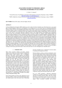 ANALYSING FLOOD VULNERABLE AREAS WITH MULTICRITERIA EVALUATION