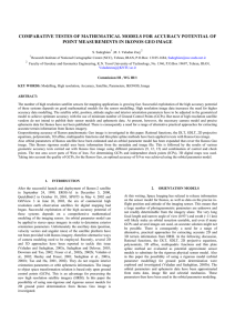 COMPARATIVE TESTES OF MATHEMATICAL MODELS FOR ACCURACY POTENTIAL OF