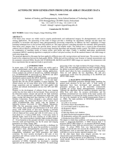 AUTOMATIC DSM GENERATION FROM LINEAR ARRAY IMAGERY DATA