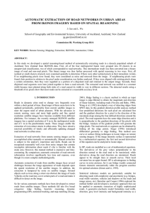 AUTOMATIC EXTRACTION OF ROAD NETWORKS IN URBAN AREAS