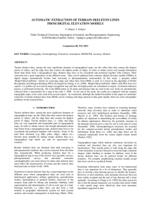 AUTOMATIC EXTRACTION OF TERRAIN SKELETON LINES FROM DIGITAL ELEVATION MODELS