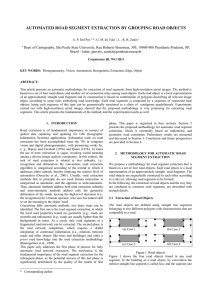 AUTOMATED ROAD SEGMENT EXTRACTION BY GROUPING ROAD OBJECTS