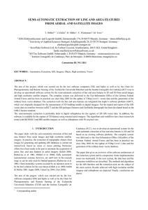 SEMI-AUTOMATIC EXTRACTION OF LINE AND AREA FEATURES