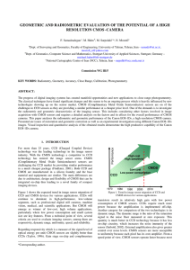 GEOMETRIC AND RADIOMETRIC EVALUATION OF THE POTENTIAL OF A HIGH -CAMERA