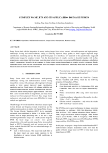 COMPLEX WAVELETS AND ITS APPLICATION TO IMAGE FUSION