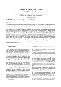 AUTOMATIC MATCHING OF TERRESTRIAL SCAN DATA AS A BASIS FOR... GENERATION OF DETAILED 3D CITY MODELS