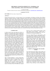 THE DESIGN AND DEVELOPMENT OF A TEMPORAL GIS