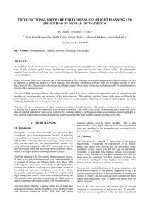 TWO FUNCTIONAL SOFTWARE FOR INTERNAL USE; FLIGHT PLANNING AND