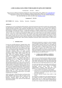 A MIX GLOBAL DATA STRUCTURE BASED ON QTM AND VORONOI