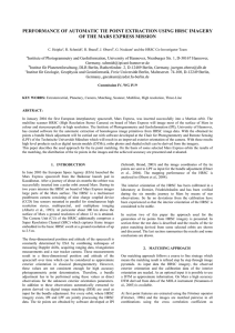 PERFORMANCE OF AUTOMATIC TIE POINT EXTRACTION USING HRSC IMAGERY