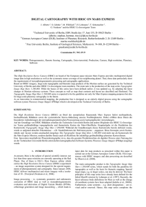DIGITAL CARTOGRAPHY WITH HRSC ON MARS EXPRESS