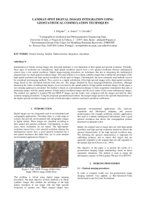 LANDSAT-SPOT DIGITAL IMAGES INTEGRATION USING GEOSTATISTICAL COSIMULATION TECHNIQUES