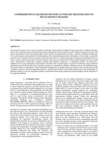 COMPREHENSIVE PARADIGM FOR SEMI-AUTOMATIC REGISTRATION OF MULTI-SOURCE IMAGERY