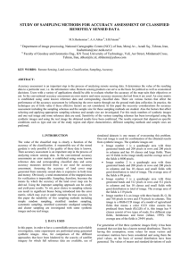 STUDY OF SAMPLING METHODS FOR ACCURACY ASSESSMENT OF CLASSIFIED