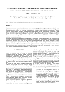 TEXTURE FEATURE EXTRACTION FOR CLASSIFICATION OF REMOTE SENSING