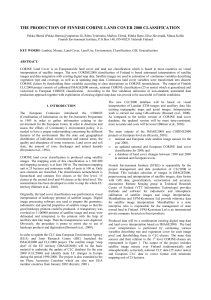 THE PRODUCTION OF FINNISH CORINE LAND COVER 2000 CLASSIFICATION