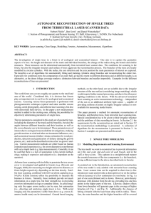 AUTOMATIC RECONSTRUCTION OF SINGLE TREES FROM TERRESTRIAL LASER SCANNER DATA