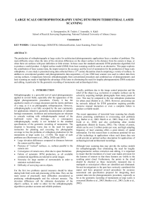 LARGE SCALE ORTHOPHOTOGRAPHY USING DTM FROM TERRESTRIAL LASER SCANNING